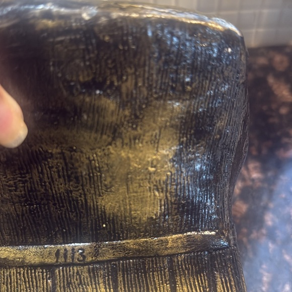 VTG Black Sitting Santa Christmas Holiday African collectors rare - Picture 6 of 9